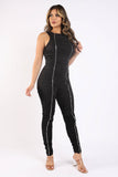 Track Zipper Jumpsuit