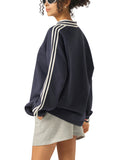 Contrast Collar Sweatshirt