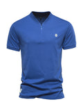 V Neck Zipper T-Shirt