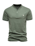 V Neck Zipper T-Shirt