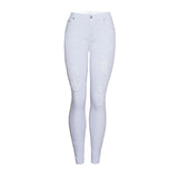 Slim White Ripped High Pencil Pants