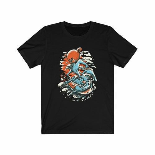 Surfing Bear Graphic T-Shirt