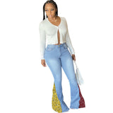 Stitch Denim Stretch Bell-Bottoms