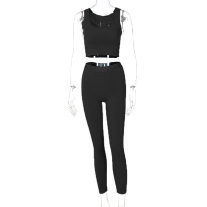 Crop Sport Two-Piece Suit