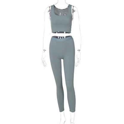 Crop Sport Two-Piece Suit