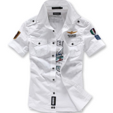 Short Sleeve Military Street Shirt