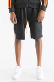 TWO STRIPE CARGO TRACK SHORTS