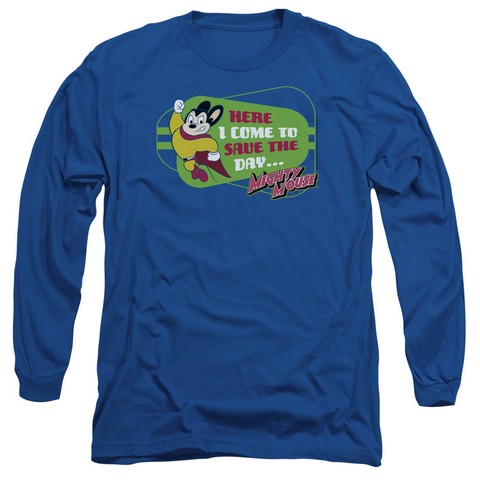 Inge Prime x Mighty Mouse-Here I Come - Long Sleeve Royal